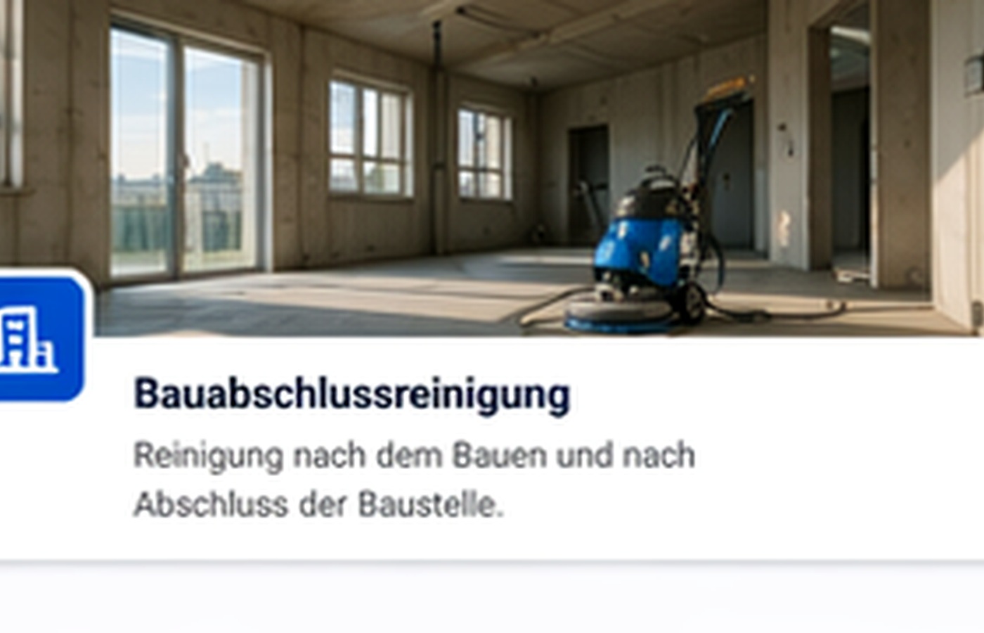 Bauabschlussreinigung