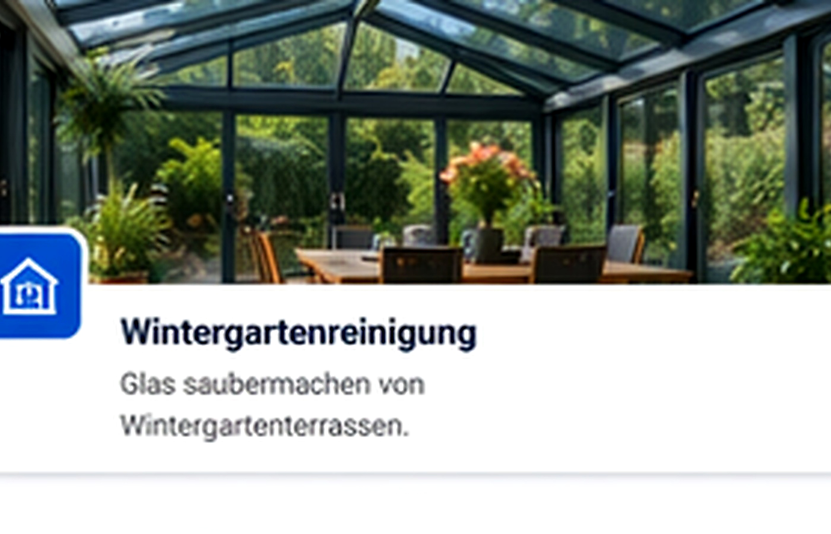 Wintergartenreinigung